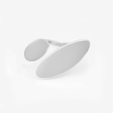 Modern Dual Oval Silver Open Ring