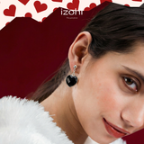 The Blush Bond Crystal Stud Earrings – Golden Tone