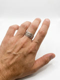 The Hammered Cascade Ring