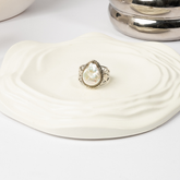Aura Edge Pearl Ring