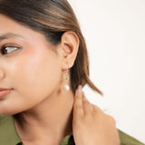 Stone & Shell Drop Earrings