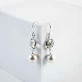 Stone & Shell Drop Earrings