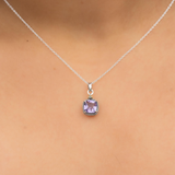 Classic Lavender Cushion Pendant
