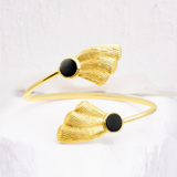 The Midnight Monarch Luxury Bracelet – Golden Tone