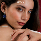 The Blush Bond Crystal Stud Earrings – Golden Tone