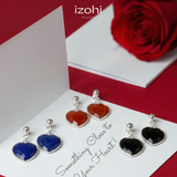 The Blush Bond Crystal Stud Earrings – Golden Tone