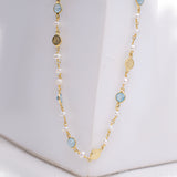Royal Azure Pearl Necklace